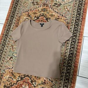 Express Tan Short Sleeve Women's Tee